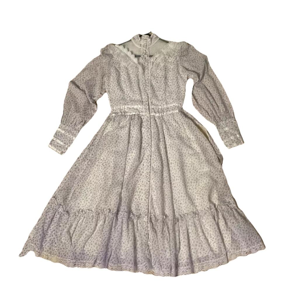Gunne‎ Sax Dress by Jessica San Francisco Victorian Lace Long Dress Size  9